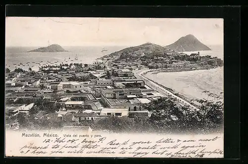 AK Mazatlán, Vista del puerto y paro