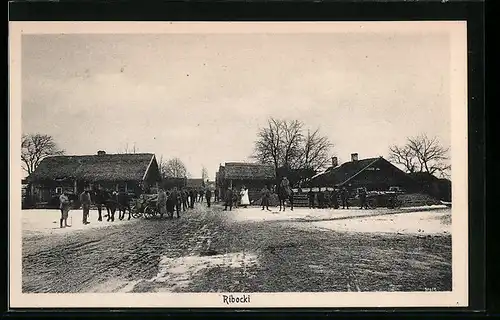 AK Ribocki, Soldaten im Winter