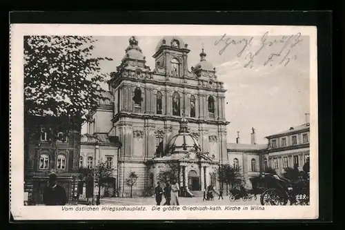 AK Wilna, Ansicht der Griechisch-kath. Kirche