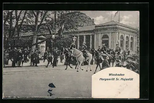 AK Wiesbaden, Morgenritt Sr. Majestät