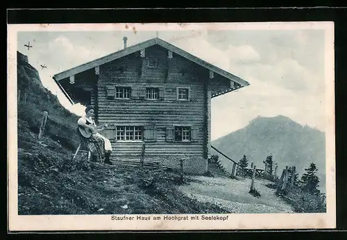 AK Oberstaufen-Steibis, Staufner Haus am Hochgrat mit Seelekopf