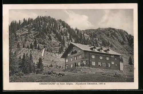 AK Oberstdorf, Alpenhotel Schönblick