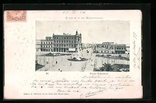 Präge-AK Montevideo, Plaza Libertad