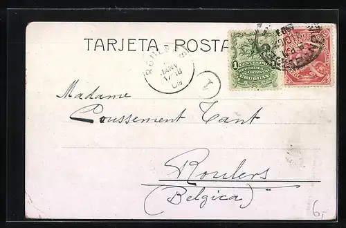 Präge-AK Montevideo, Plaza Libertad