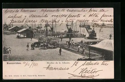 AK Montevideo, Muelles de la Aduana