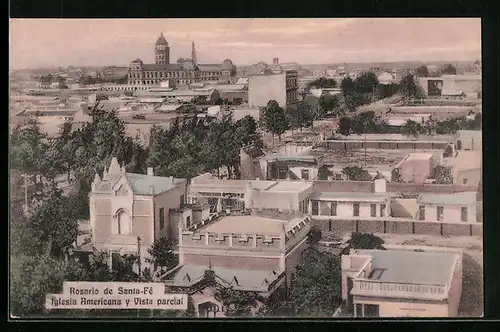 AK Rosario de Santa-Fé, Iglesia Americana y Vista parcial
