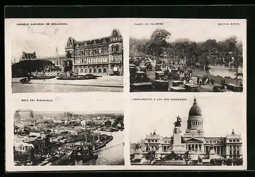 AK Buenos Aires, Consejo Nacional de Educacion, Boca del Riachuelo, Paseo de Palermo