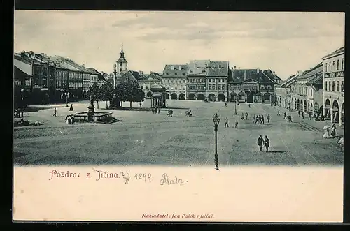 AK Jicin, Blick über den Marktplatz