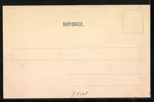 AK Jicin, Blick über den Marktplatz