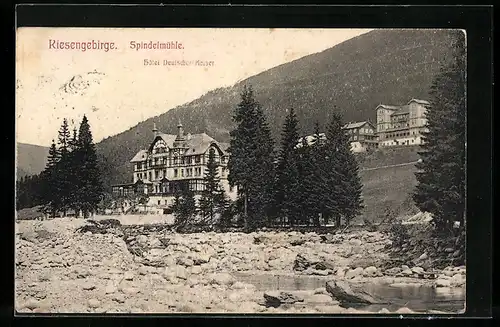 AK Spindelmühle, Hotel Deutscher Kaiser
