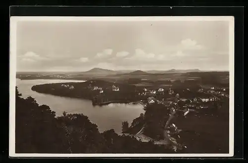 AK Thammühl am See, Ortsansicht aus der Vogelschau