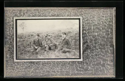 AK Jäger mit Gewehr, Passepartout