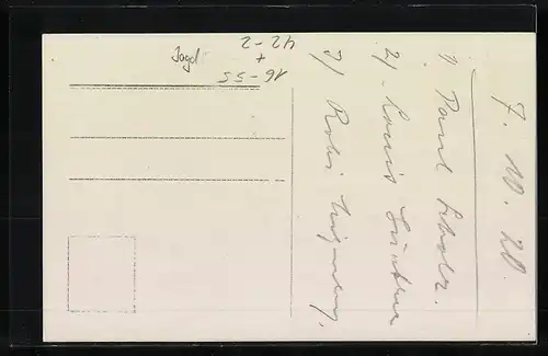 AK Jäger mit Gewehr, Passepartout