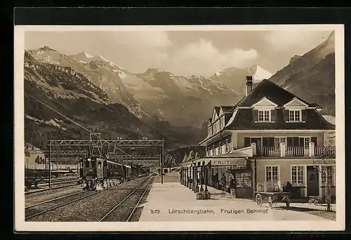 AK Frutigen, Bahnhof der Lötschbergbahn