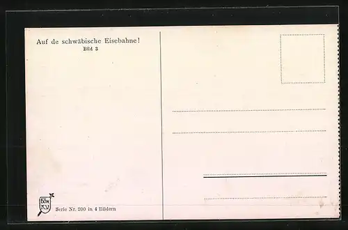 Künstler-AK Hans Boettcher: Bauer bindet seinen gerade erst erworbenen Bock am hinteren Wagenteil an