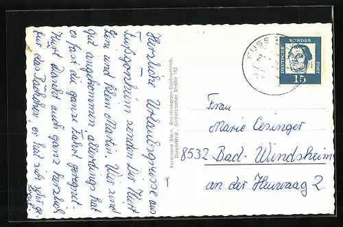 AK Fussgönheim, vier Motive