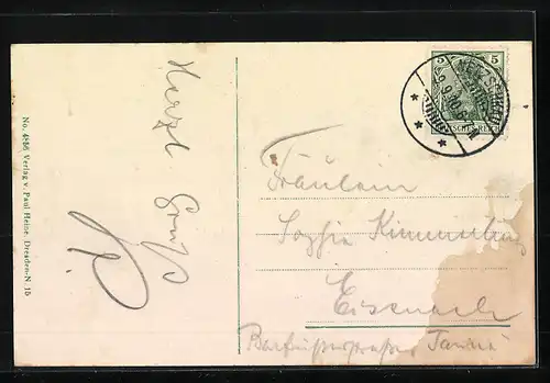 AK Bad Rosenthal b. Netzschkau, Ortspartie