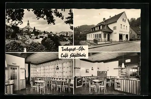 AK Trebgast-Ofr., Cafe Schultheis, Innenansichten