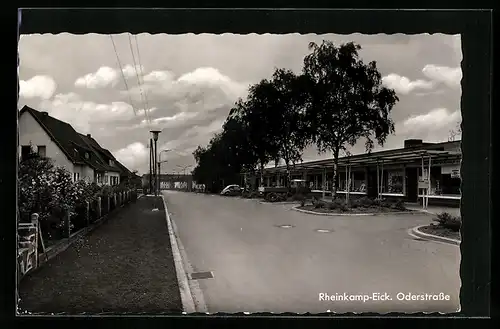 AK Rheinkamp-Eick, Oderstrasse mit Bäumen