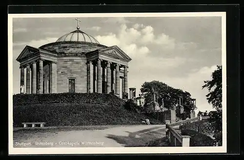AK Stuttgart, Rotenberg mit Grabkapelle Württemberg