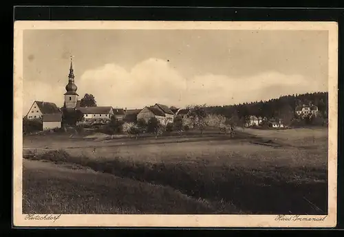 AK Thurnau-Hutschdorf / Obfr., Gesamtansicht mit Haus Immanuel und Kirche