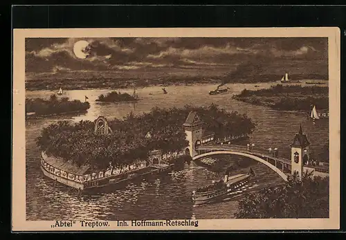 AK Treptow, Abtei mit Brücke