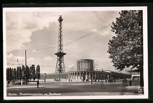 AK Berlin, Grosse Deutsche Kunstausstellung 1936, Ausstellungshallen mit Funkturm