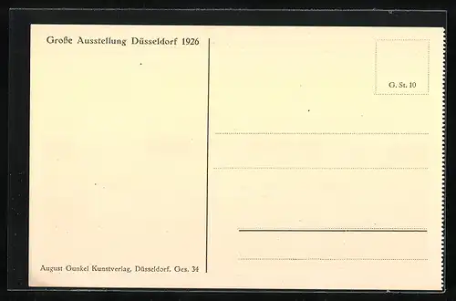 AK Düsseldorf, Gesolei 1926, Hauptrestaurant mit Leuchtfontäne