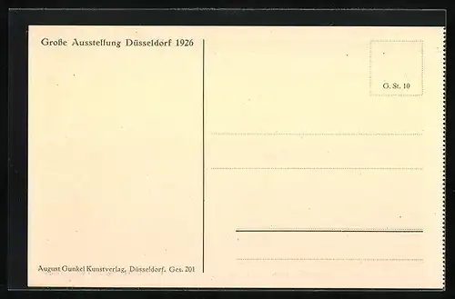 AK Düsseldorf, Gesolei 1926, Sporthalle, Ladenstrasse