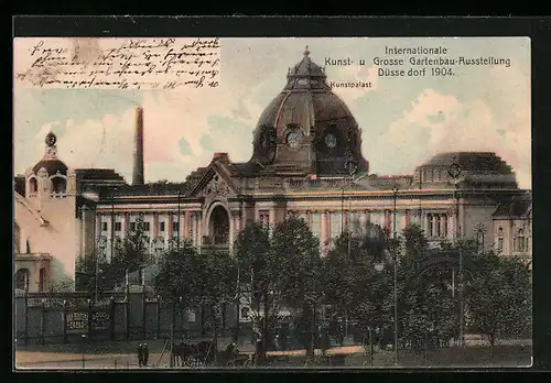 AK Düsseldorf, Internationale Kunst- und Grosse Gartenbau-Ausstellung 1902, Kunstpalast