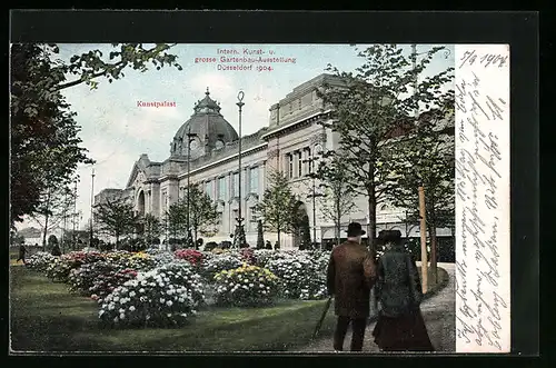 AK Düsseldorf, Internationale Kunst- und grosse Gartenbau-Ausstellung 1904, Kunstpalast