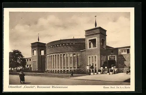 AK Düsseldorf, Gesolei Grosse Ausstellung 1926, Restaurant Rheinterrasse