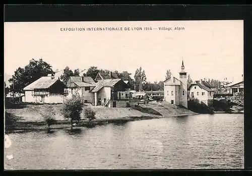 AK Lyon, Exposition Internationale 1914, Village Alpin