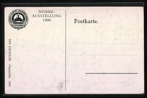 AK Flensburg, Nöbbe-Ausstellung 1909, Eisholer