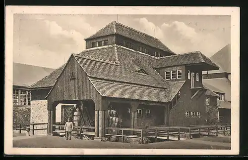 AK Leipzig, Die alte Haynsburger Papiermühlw, Buchgewerbe-Ausstellung 1914