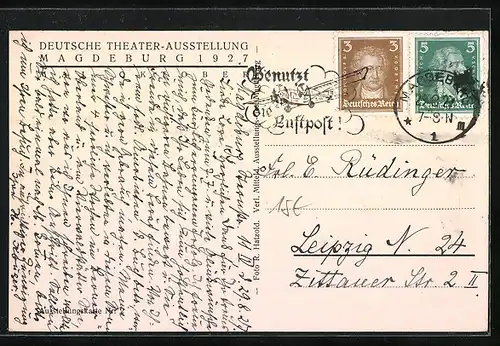 AK Magdeburg, Vorderansicht der Stadthalle