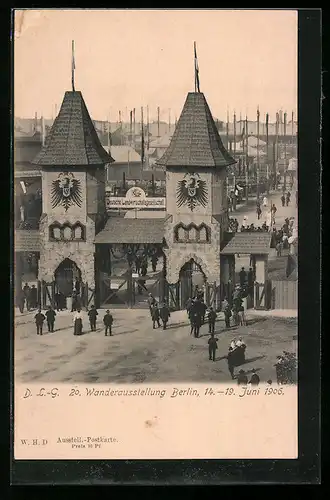 AK Berlin, Deutsche Landwirtschaftsgesellschaft, 20. Wanderausstellung 1906