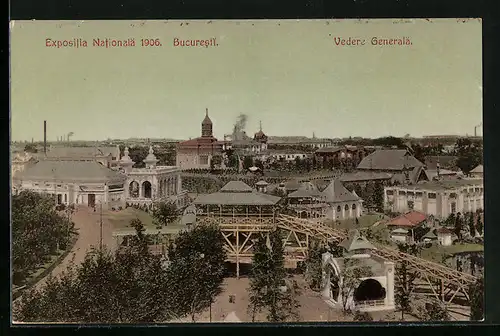 AK Bucuresti, Expositia Nationalä 1906, Vedere Generalä