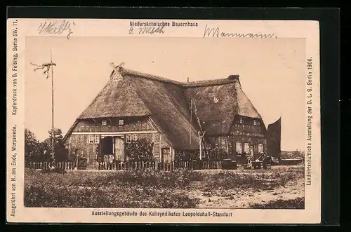 AK Leopoldshall-Stassfurt, Ausstellungsgebäude des Kalisyndikates, Niedersächsisches Bauernhaus