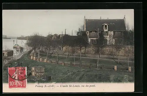 AK Poissy, L`asile St-Louis, vu du pont