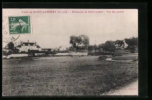 AK Saint-Lambert, Pensionnat de Saint-Lambert, Vue des Jardins