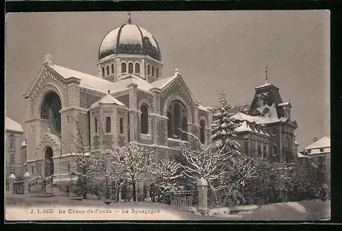 AK La Chaux-de-Fonds, La Synagogue