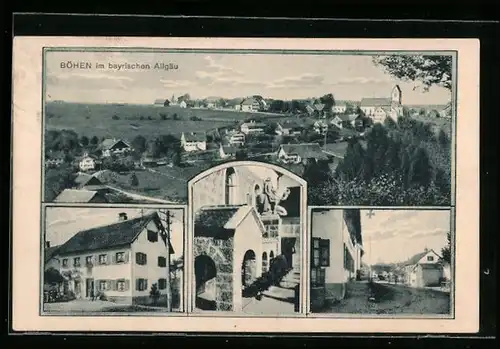 AK Böhen i. bayr. Allgäu, Ortsansicht aus der Vogelschau