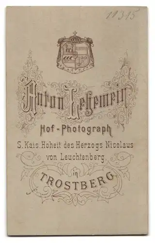 Fotografie Anton Lehemeir, Trostberg, Elegant gekleideter herr mit Oberlippenbart