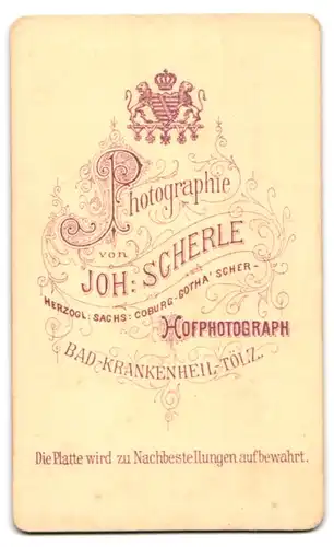 Fotografie Joh. Scherle, Bad-Krankenheil-Tölz, Junge Dame mit Amulett