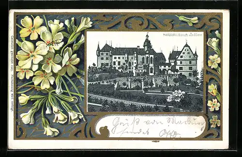 AK Marburg, Schloss von Süden