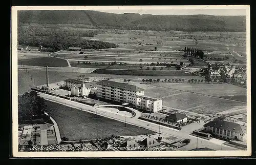 AK Karlsruhe-Rüppur, Diakonissen-Krankenhaus, Fliegeraufnahme