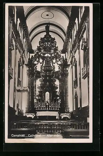 AK Campinas, Catedral, Altar-mór