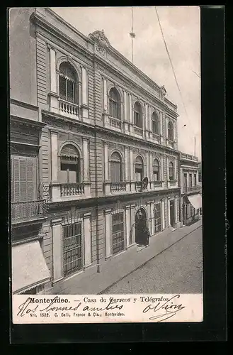 AK Montevideo, Casa de Correos y Telégrafos
