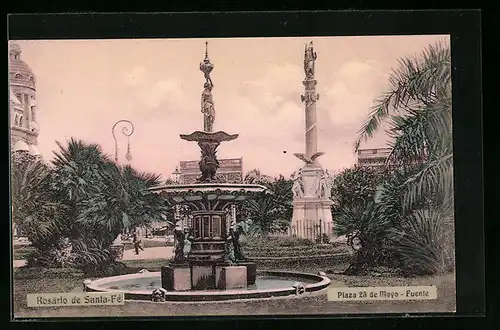 AK Rosario de Santa-Fé, Plaza 25 de Mayo, Fuente